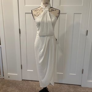 Shona Joy Draped Cocktail Dress